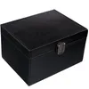 A black box with a metal clasp is shown against a white background. Produktbild-Vorschau