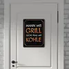 Mann mit Grill sucht Frau mit Kohle Metallschild XXL Schild Produktbild-Vorschau 6