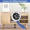 4 Kugelrollen Schwerlast, Möbelrollen Flach, Rollen Zum Produktbild-Vorschau 4