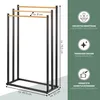eluno Stand-Handtuchhalter freistehend, 3 Stangen, Produktbild-Vorschau 7