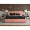 ADIDAR Elias Polsterbett 160x200cm Doppelbett Metallrahmen Produktbild-Vorschau 1