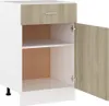 vidaXL Szafka z szufladami dąb sonoma 50x46x81,5 cm Podgląd zdjęcia produktu 4