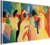 Italienischer Leinwand Leinwandbild - With a Yellow Jacket Produktbild-Vorschau 2