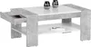 möbelando Couchtisch Ariela I, Beton/weiß, 100x44x58 cm Produktbild-Vorschau 1