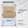Grandekor Plissee klemmfix ohne Bohren Beige 75x200cm 100% Produktbild-Vorschau 5