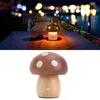 Stolná lampa Mushroom LED – drevo, teplé svetlo, plynule Náhľad obrázku produktu 8