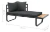 vidaXL 2-tlg. Garten-Ecksofa-Set mit Auflagen Aluminium WPC Produktbild-Vorschau 7