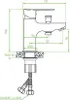 Technical drawing of a faucet with dimensions. Náhled obrázku produktu