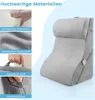 COSTWAY Lesekissen für Bett und Sofa, Venenkissen zum Beine Produktbild-Vorschau 6