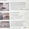 Collage of three images showing a robot vacuum cleaner and text describing its features. Voir les images du produit