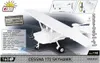 A model of a white Cessna 172 Skyhawk airplane is displayed, with technical specifications and branding information. Produktbild-Vorschau