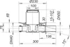Dallmer Bodenablauf 42 SE Zulauf DN40, DN50, 100x100mm Produktbild-Vorschau 2