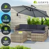 Juskys Punta Cana M Gartenlounge Polyrattan für 3-4 Produktbild-Vorschau 6