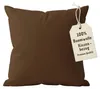 Kissenbezug 40x40 cm Braun | 100% Baumwolle | Atmungsaktive Produktbild-Vorschau 1
