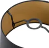 Baumwolllampenschirm Schwarz 32 25 18 mit Goldenem Produktbild-Vorschau 5