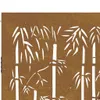Portail de jardin 105x205 cm acier corten design bambou Voir les images du produit 9