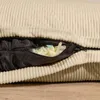 Pouf in velluto a coste BANANAIR 180 x 140 cm beige Anteprima dell’immagine prodotto 6