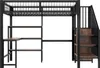 Hochbett mit Schreibtisch, Lattenrost, Rausfallschutz und Produktbild-Vorschau 9