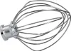 A close-up, studio shot of a silver whisk attachment for a kitchen mixer. Produktbild-Vorschau