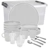 BRUNNER Camping Geschirr Set 4 Personen | Anti-Slip | All Produktbild-Vorschau 1