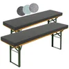zestaw 2 podkładek na ławkę piwną 220x25 cm, ciemnoszare, Podgląd zdjęcia produktu 9