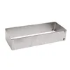 A rectangular stainless steel baking mold on a white background. Produktbild-Vorschau
