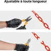 Wiltec Chaîne de signalisation rouge et blanche – en PVC – Voir les images du produit 4