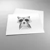 Poster - Poster ohne Rahmen - Waschbär Bild Kinder - 50x40 Produktbild-Vorschau 3