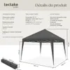 Tonnelle pliable Linosa 3x3m - gris Voir les images du produit 6
