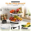 Roxlin Obstschale Etagere 2-stöckig, Obstkorb & Gemüsekorb Produktbild-Vorschau 4