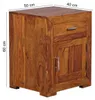 FineBuy Table de chevet en bois massif de Sheesham - Table Voir les images du produit 3