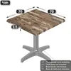 JAMAIKA | Bistro Außen Tischplatte | B:T 70 x 70 cm | Produktbild-Vorschau 2