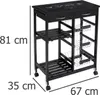 Küchenwagen, multifunktionaler mobiler Barge, 67 x 35 x 81 Produktbild-Vorschau 6