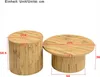 Merax runder Couchtisch 2er-Set aus MDF, doppelte Produktbild-Vorschau 9