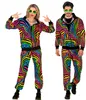 80er Jahre Trainingsanzug mit buntem Animal Print von Gr. Produktbild-Vorschau 1
