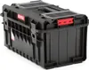 A black tool case with red latches and clear lids on top, shown from a diagonal angle. Náhled obrázku produktu