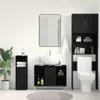 vidaXL Skříňka pod umyvadlo dub černý 80x33x60 cm materiál Náhled obrázku produktu 3