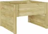 A wooden raised garden bed or planter box with legs, shown from a three-quarter angle against a white background. Podgląd zdjęcia produktu