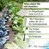 TTL GARDEN Folientunnel Set Flex L 20 6x2,5m mit PE Folie Produktbild-Vorschau 3