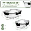 OZAVO Frischhaltedose 10 er set mit deckel,Glas Produktbild-Vorschau 2