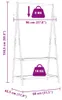 vidaXL Věšák na oblečení s policemi 96x45,5x150,5 cm Náhled obrázku produktu 7