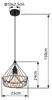 Globo Lighting Hängeleuchte Metall schwarz matt, braun, Produktbild-Vorschau 12