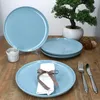 Ritzenhoff 4x Jasper talerz obiadowy Ø25,2cm szaroniebieska Podgląd zdjęcia produktu 3