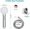 Chrom Duschkopf Druckerhöhend, Handbrause mit 3 Produktbild-Vorschau 7
