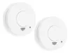 Two white smoke detectors are shown against a white background. Produktbild-Vorschau