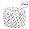 Corde de bateau tressé Blanc 12 mmx100 m Polyester Voir les images du produit 6