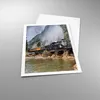 Poster - Poster ohne Rahmen - Alt Lokomotive Berge - Produktbild-Vorschau 3