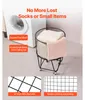 SucceBuy : chariot à linge rond équipé de roues pivotantes Voir les images du produit 5