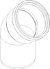 Poloplast POLO-KAL NG, Bogen, DN 110, 45, 1 Stk. Produktbild-Vorschau 4
