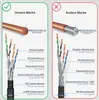 hb-digital CAT 7 Erdverlegekabel Doppelmantel S/FTP PVC + Produktbild-Vorschau 5